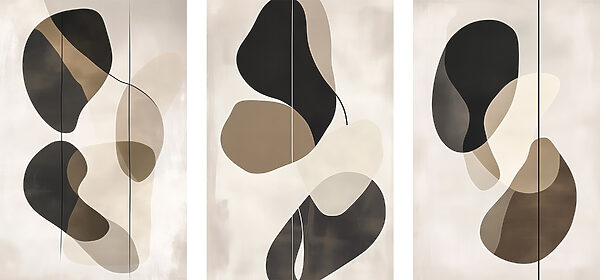 Abstract shapes in neutral tones Abstract shapes in neutral tones