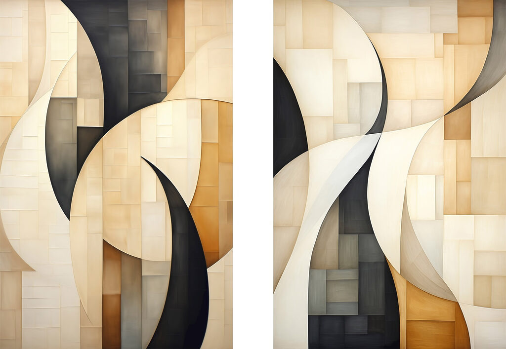 Two images of a painting