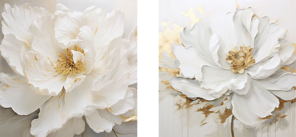 Delicate petals in soft tones
