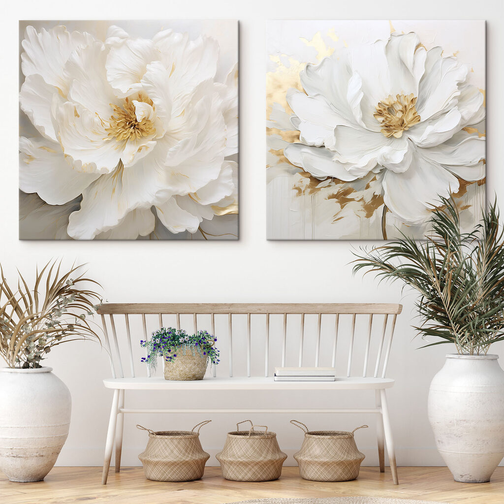 Delicate petals in soft tones