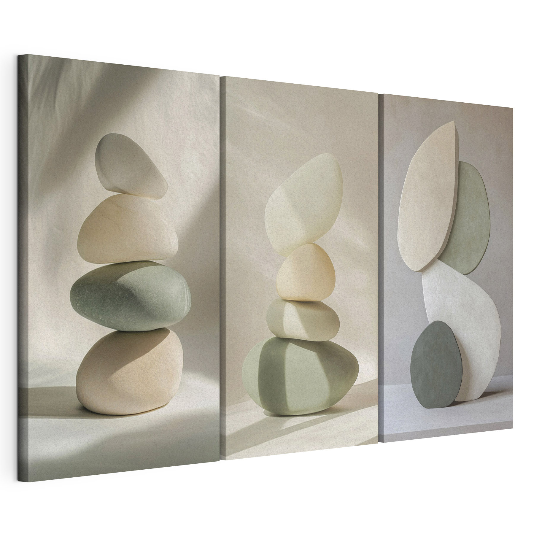 Group of sculptures of different shapes