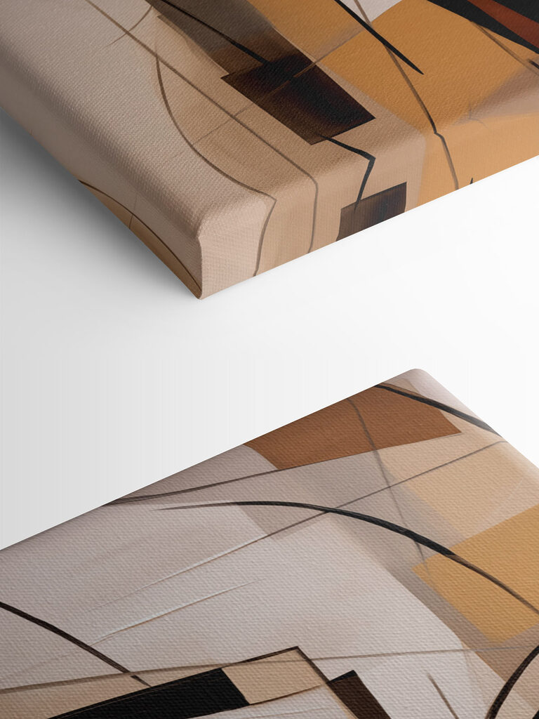 Collage of paintings of a woman's face