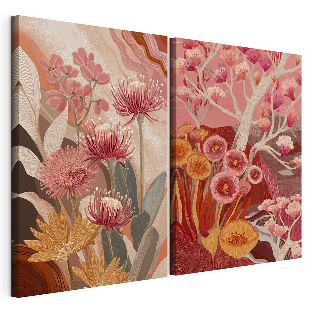 Two images of flowers
