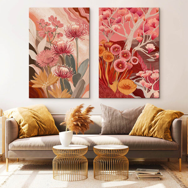 Two images of flowers