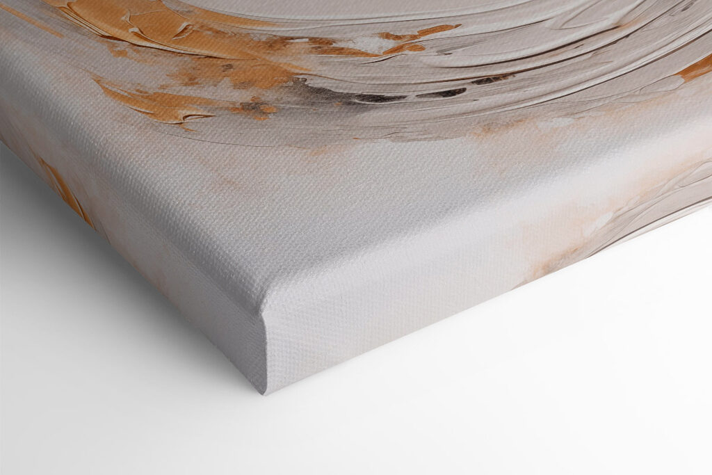 Dynamic swirls of creamy color