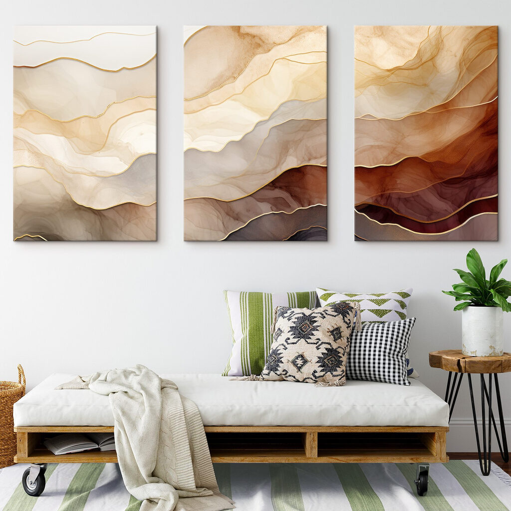 Group of art pieces