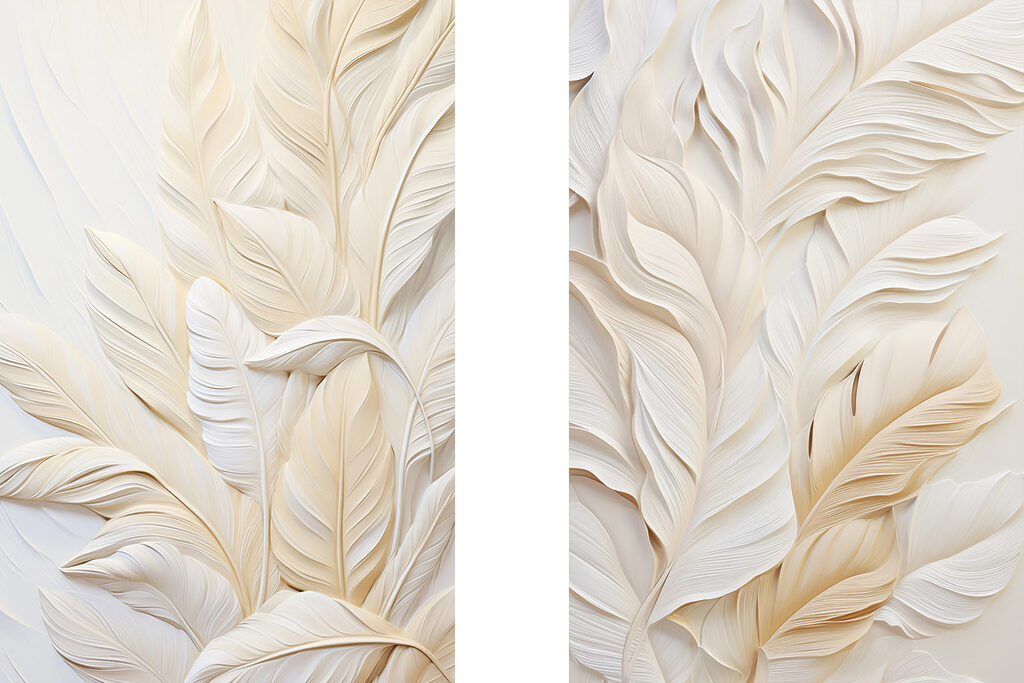 Elegant foliage in soft shades