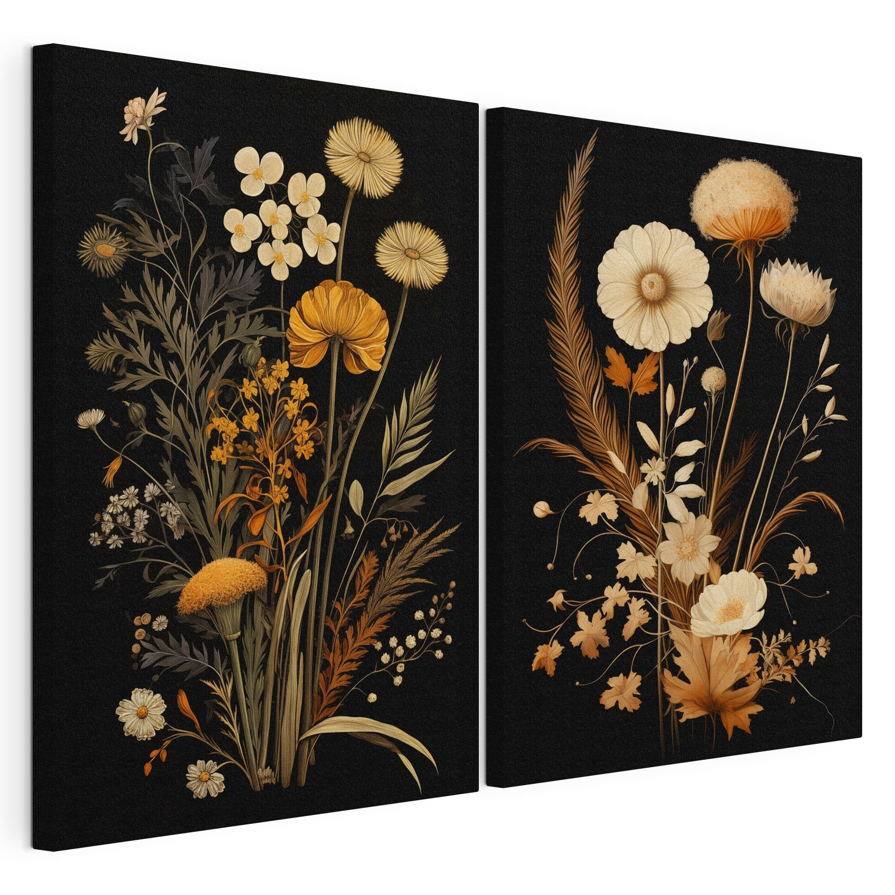 Delicate blooms in muted tones