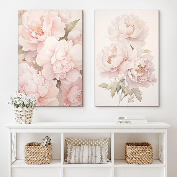 Soft blooms in gentle pastel hues