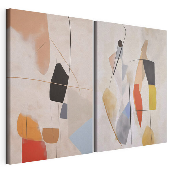 Colaj artistic pe perete Tablou modular pe pânză Colaj artistic pe perete