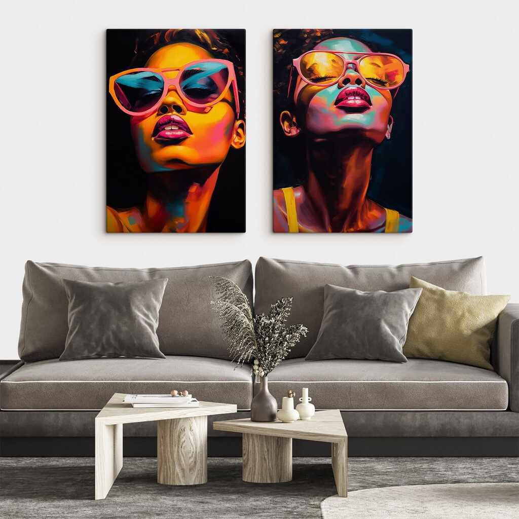 Woman with pink sunglasses
