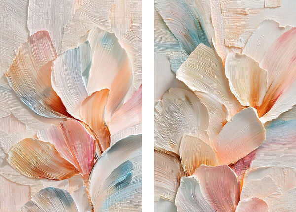 Soft hues in graceful floral arrangement Soft hues in graceful floral arrangement