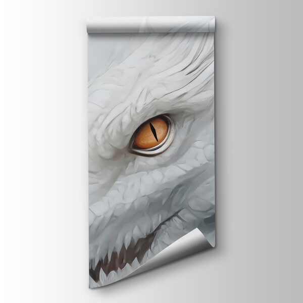 White dragon in the clouds