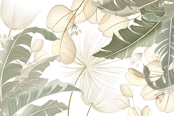 Delicate leaves in soft colors Delicate leaves in soft colors