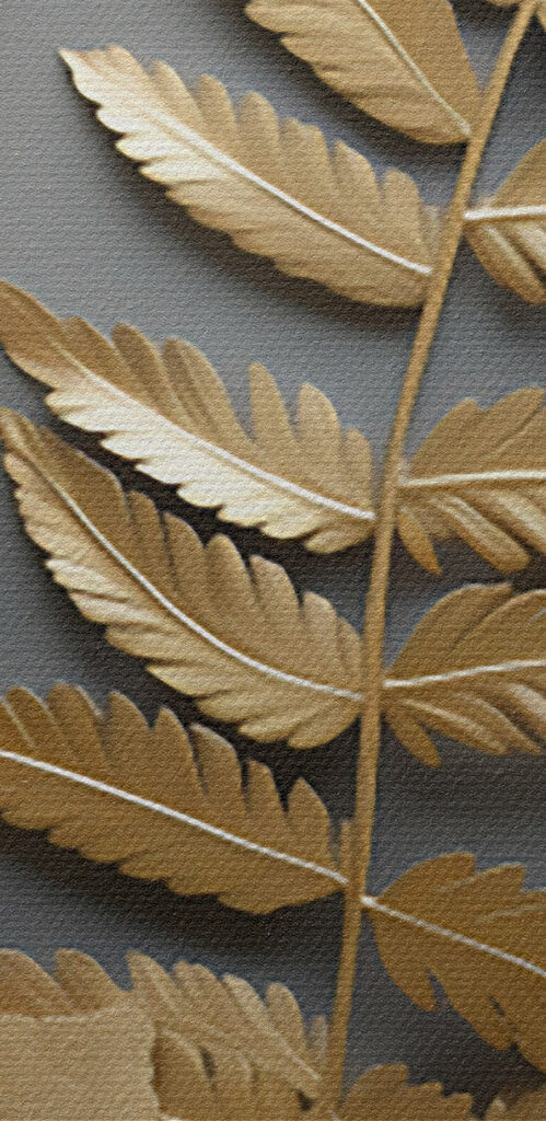 Delicate leaves in harmonious arrangement