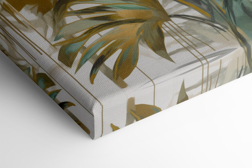 Painting of leaves and flowers