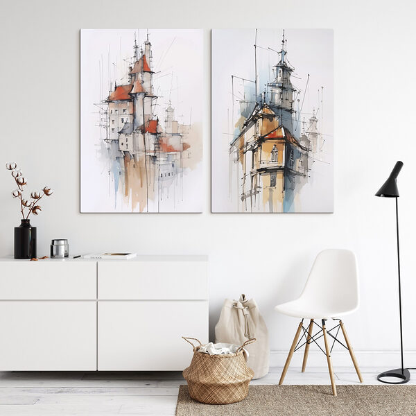 Painting of a castle Painting of a castle