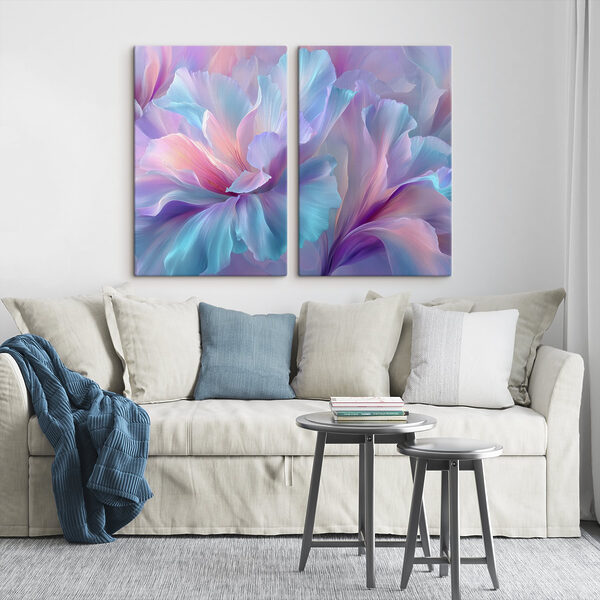 Whimsical blooms in soft hues Whimsical blooms in soft hues