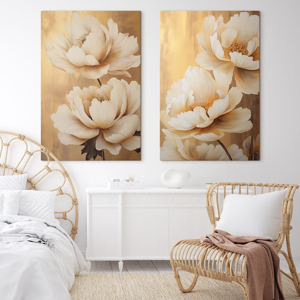 Elegant blooms with warm tones