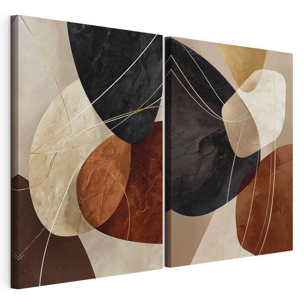 Abstract shapes in warm tones Abstract shapes in warm tones