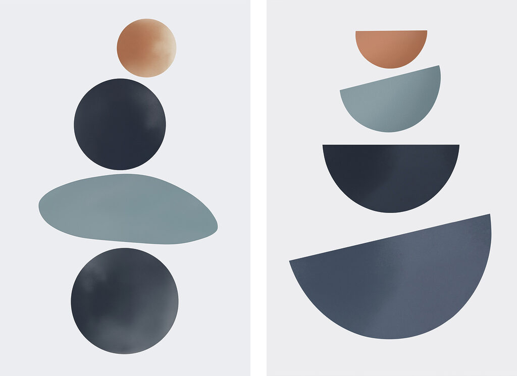 Soft shapes in balanced arrangement