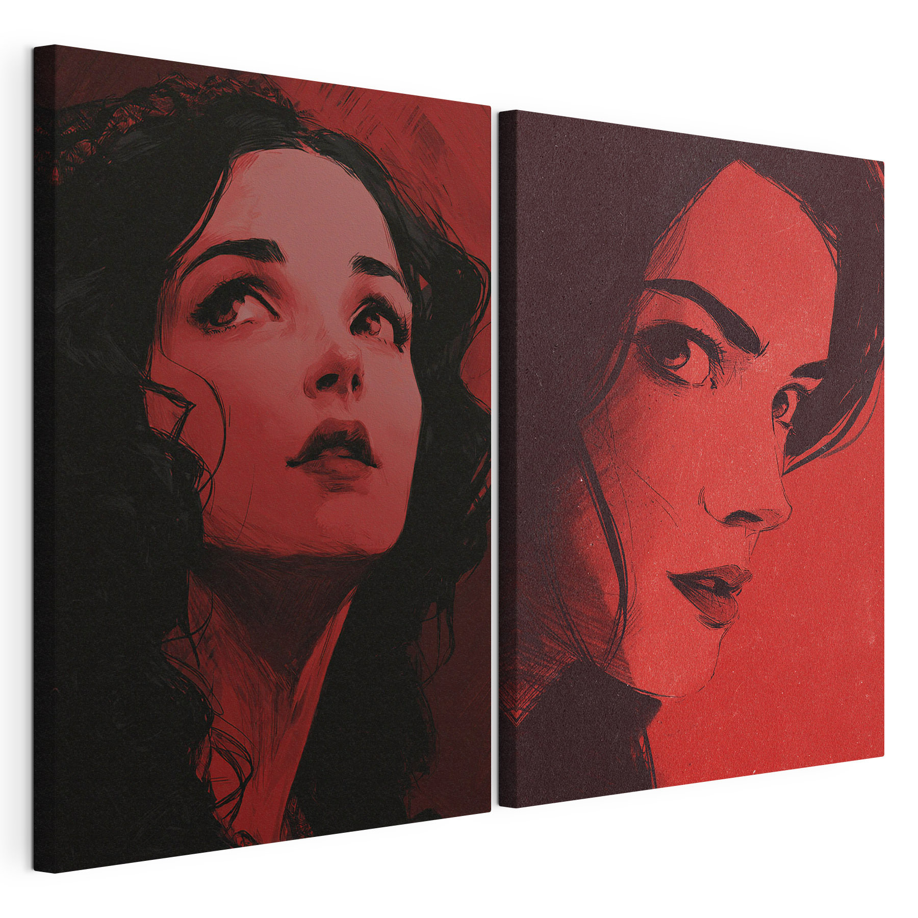 Collage of a woman's face