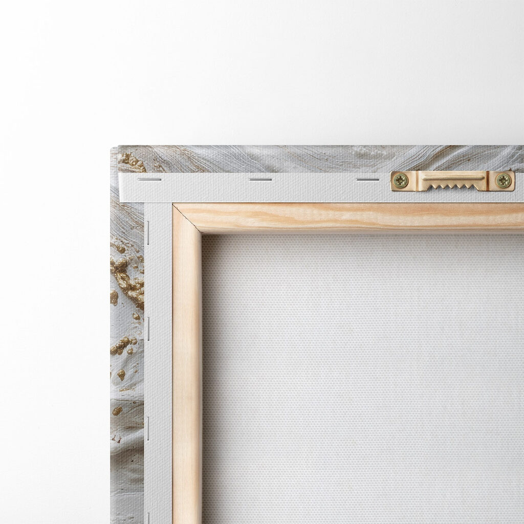 Textured waves of cream and color