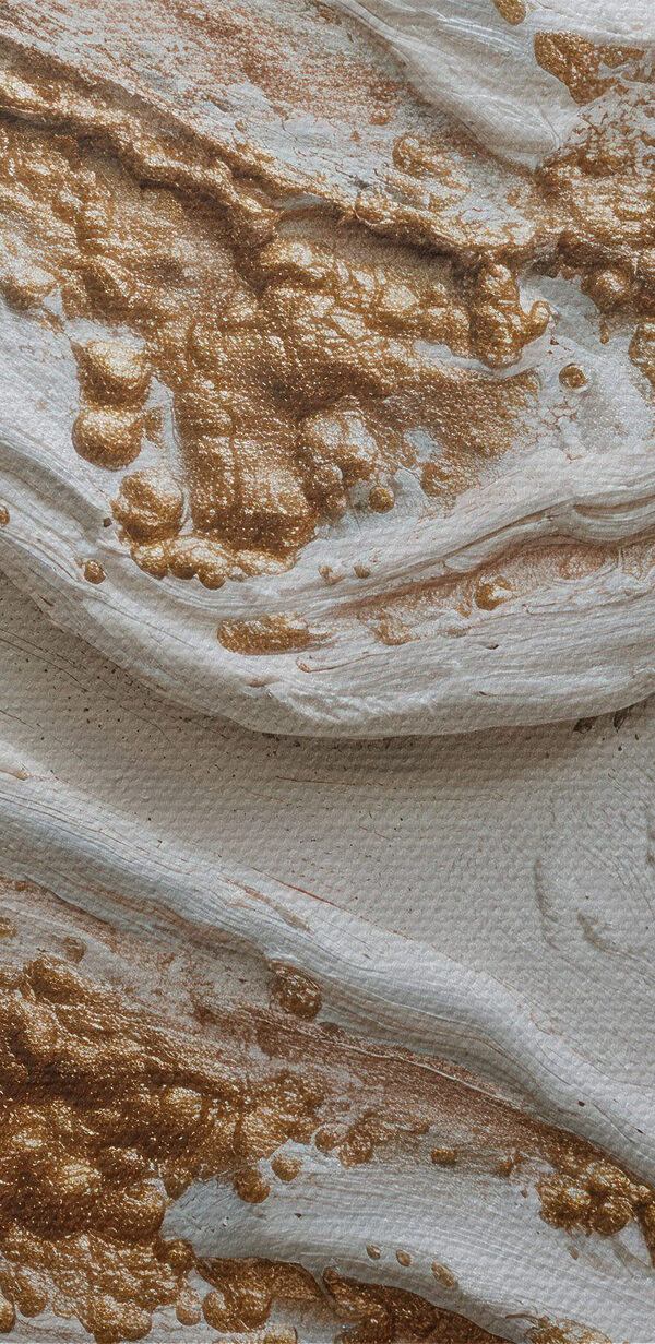 Textured waves of cream and color