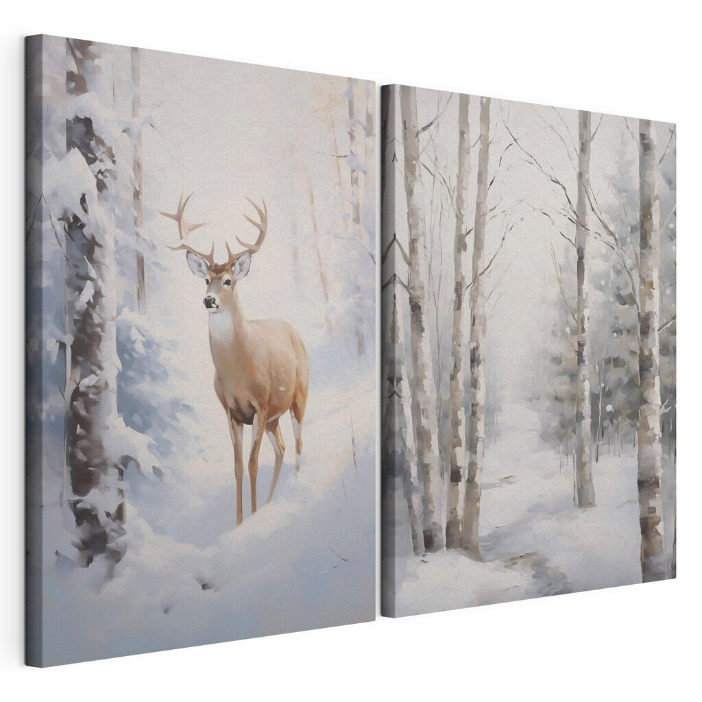 Deer in the snow Deer in the snow