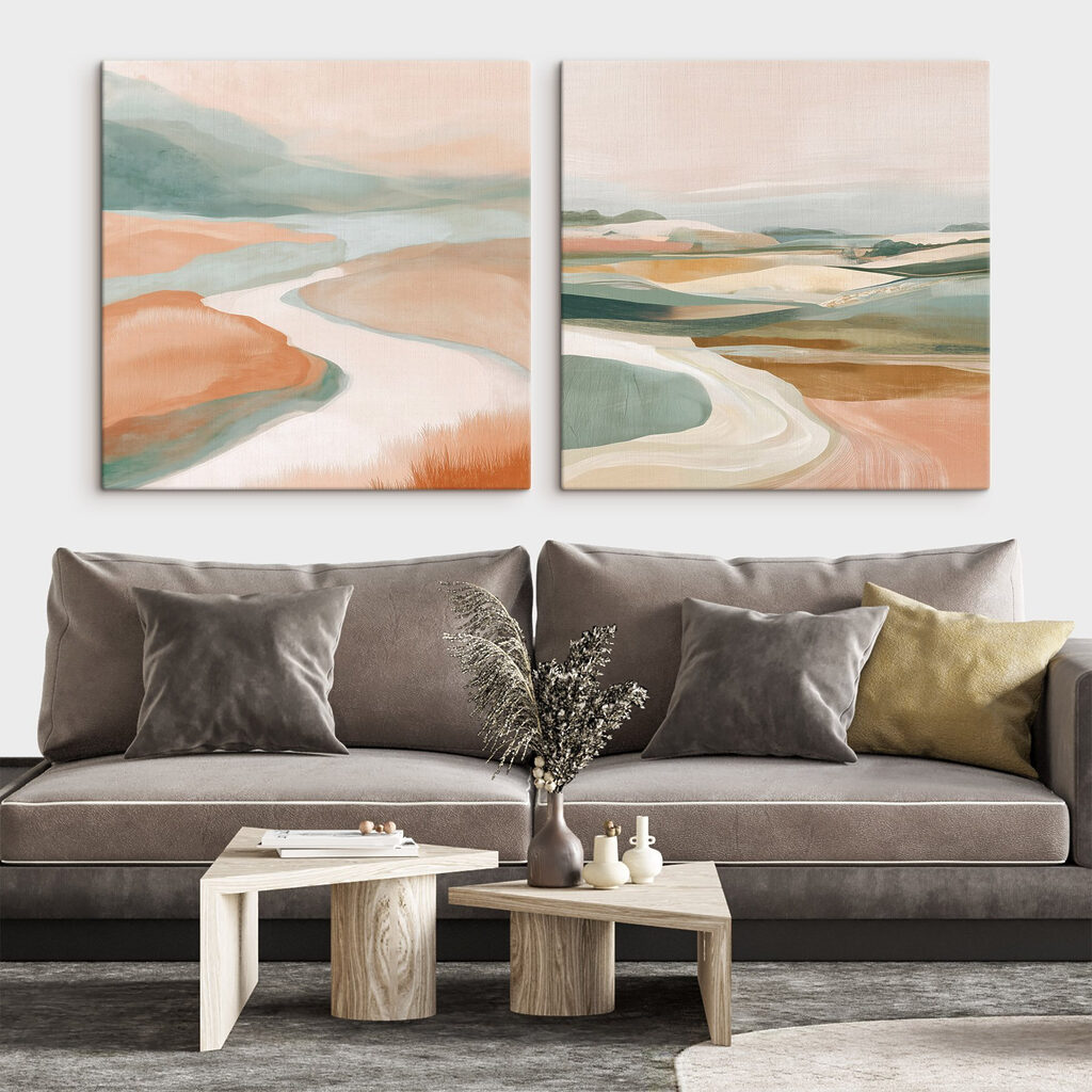 Painting of a landscape Painting of a landscape