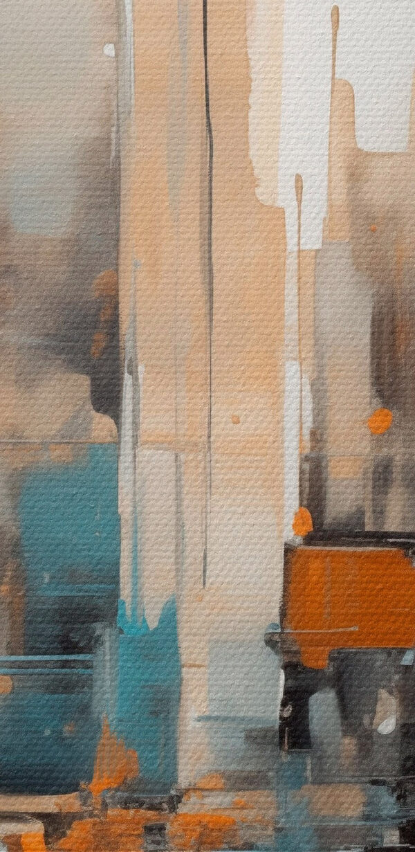 Painting of a city Painting of a city