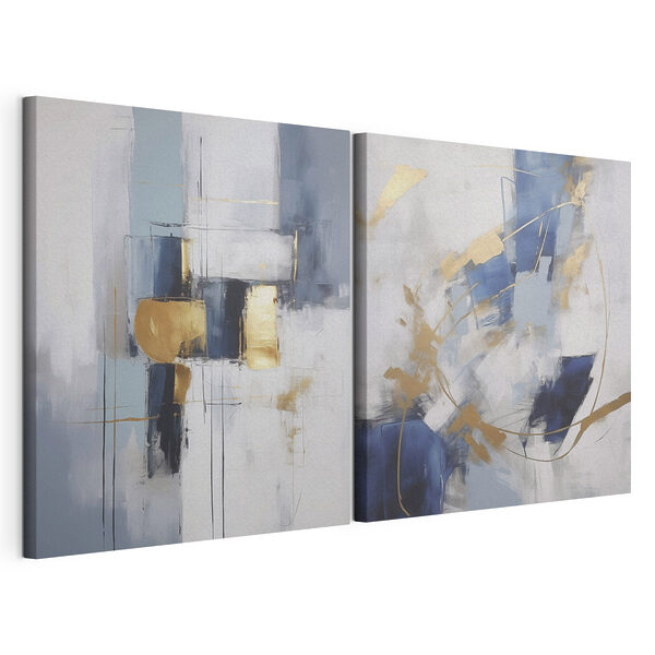 Două opere de artă Tablou modular pe pânză Două opere de artă