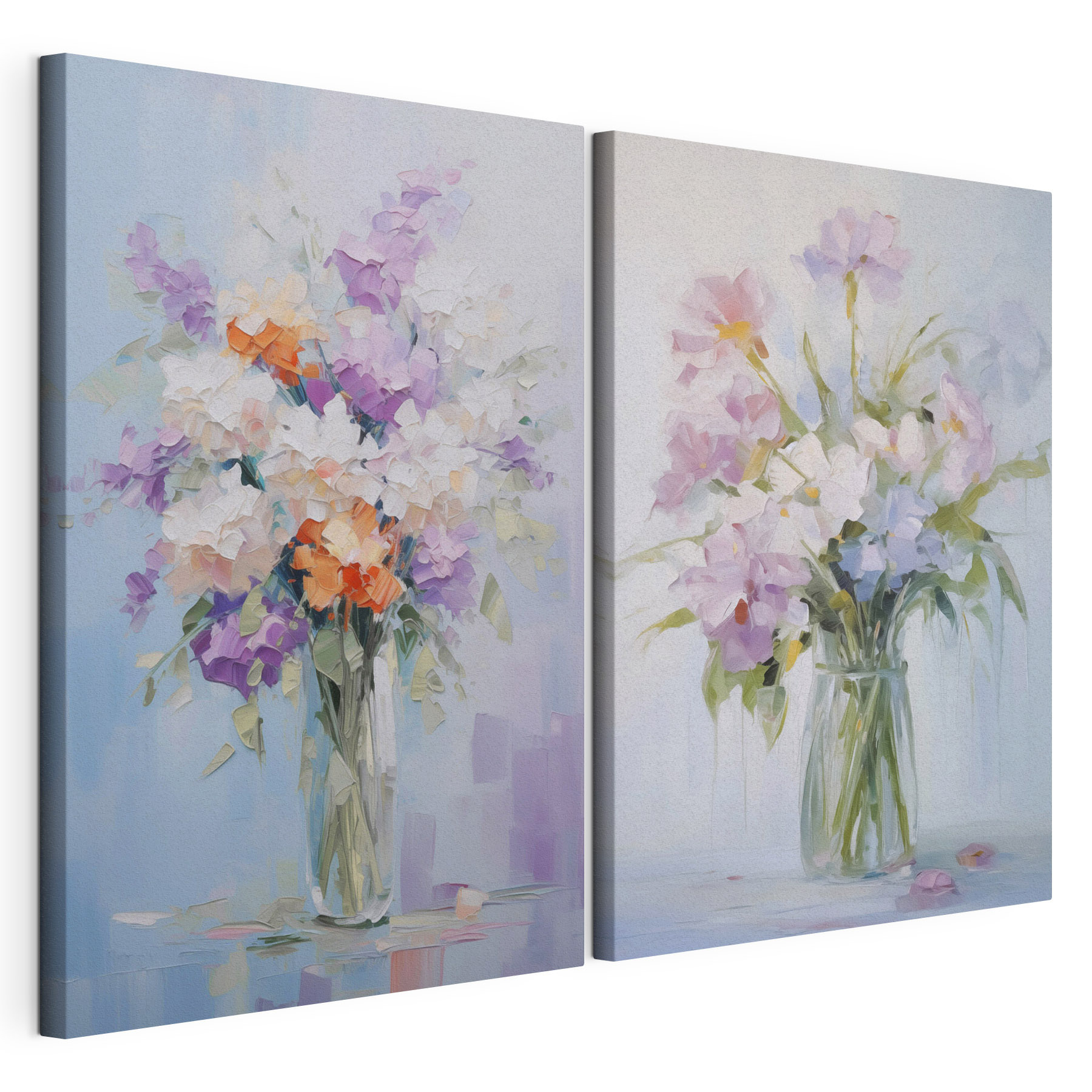 Painting of flowers in a vase