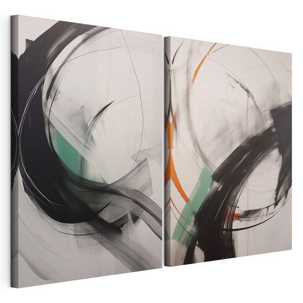Dynamic strokes in monochrome harmony Dynamic strokes in monochrome harmony