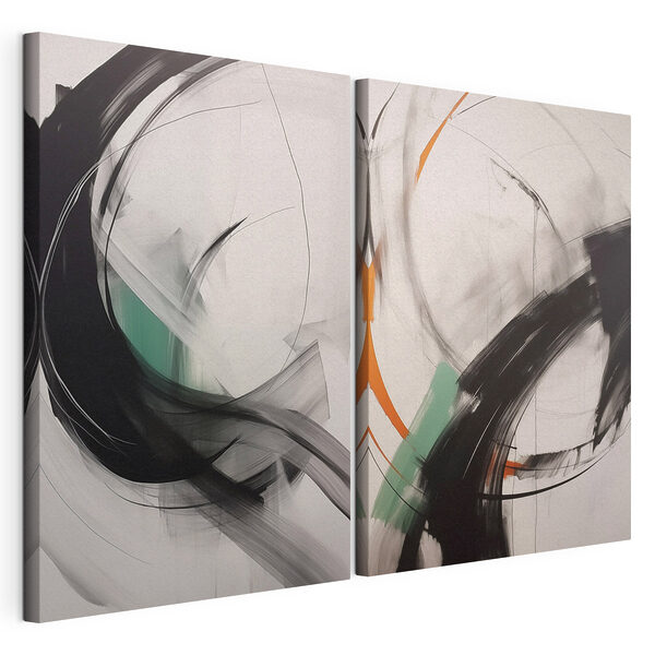 Dynamic strokes in monochrome harmony Dynamic strokes in monochrome harmony