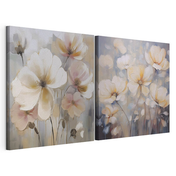 Delicate blooms in soft tones