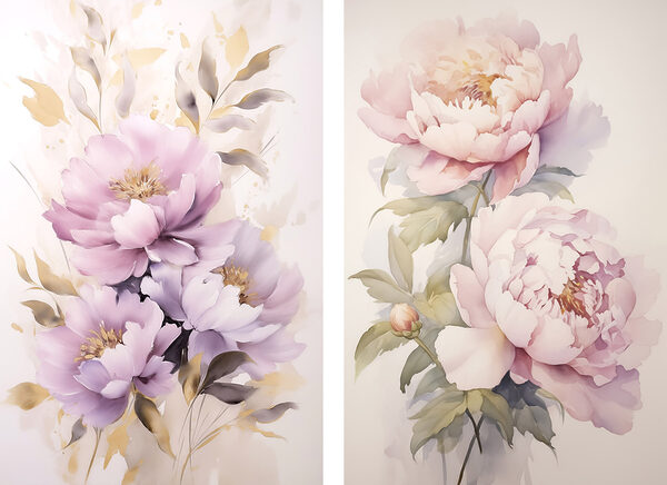 Delicate blossoms in soft hues Delicate blossoms in soft hues
