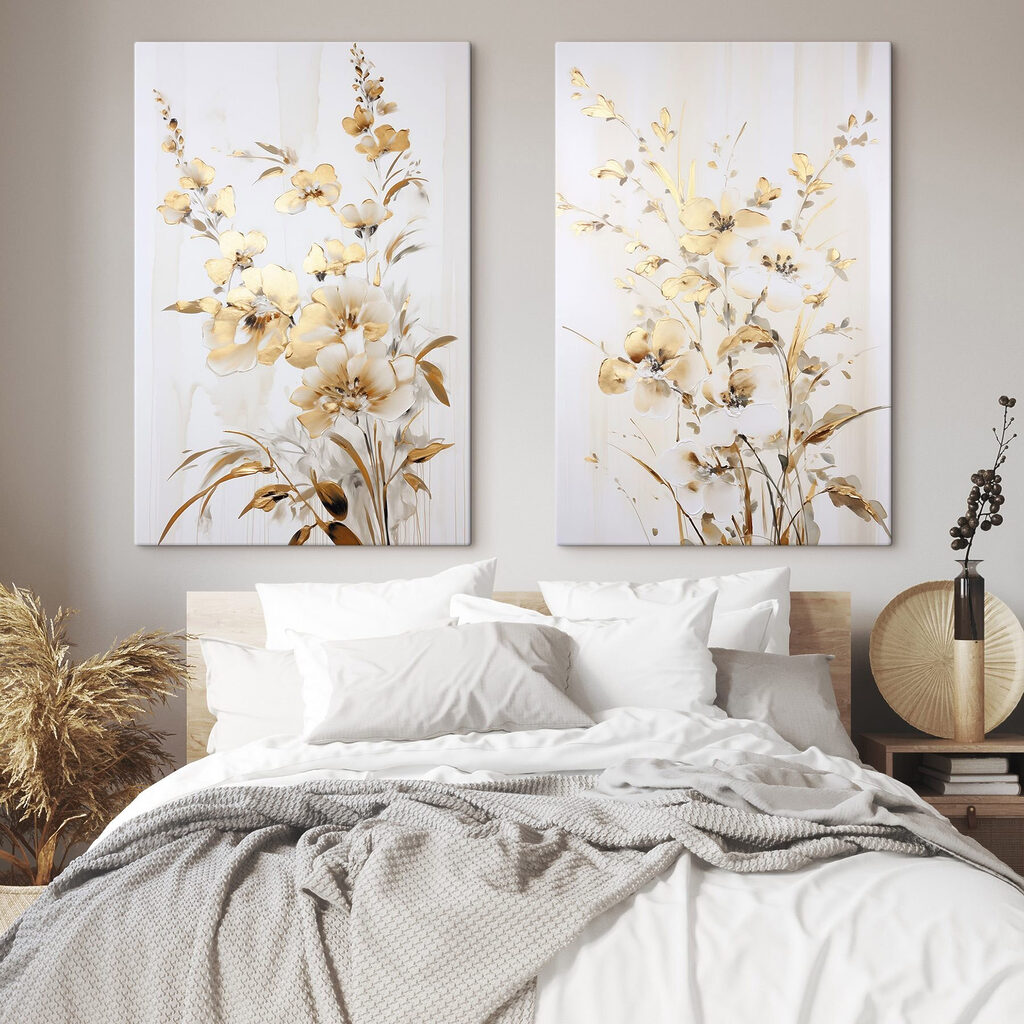- Elegant floral composition in soft tones
