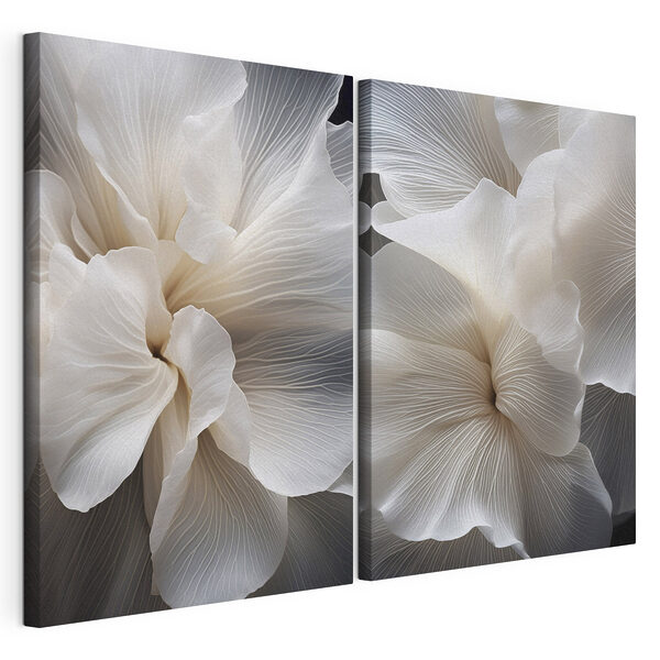 Tablou modular pe pânză Petale moi, într-o armonie delicată (SKU: m01117) Tablou modular pe pânză Tablou modular pe pânză Petale moi, într-o armonie delicată (SKU: m01117)