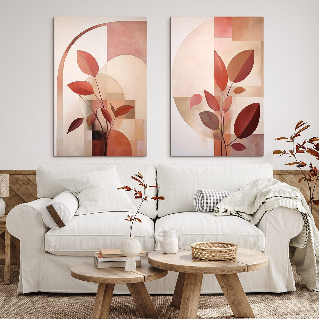 Painting of a plant with leaves