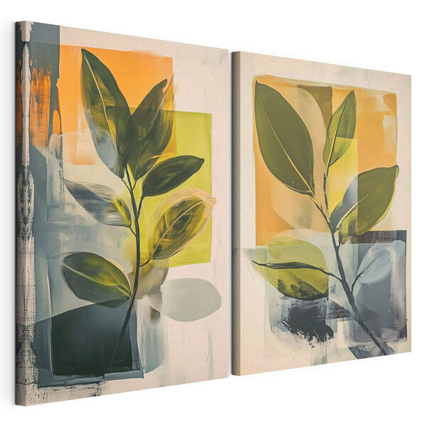 Tablou modular pe pânză Tablou reprezentând o plantă (SKU: m01132) Tablou modular pe pânză Tablou modular pe pânză Tablou reprezentând o plantă (SKU: m01132)