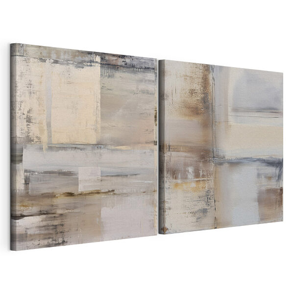 Două opere de artă Tablou modular pe pânză Două opere de artă