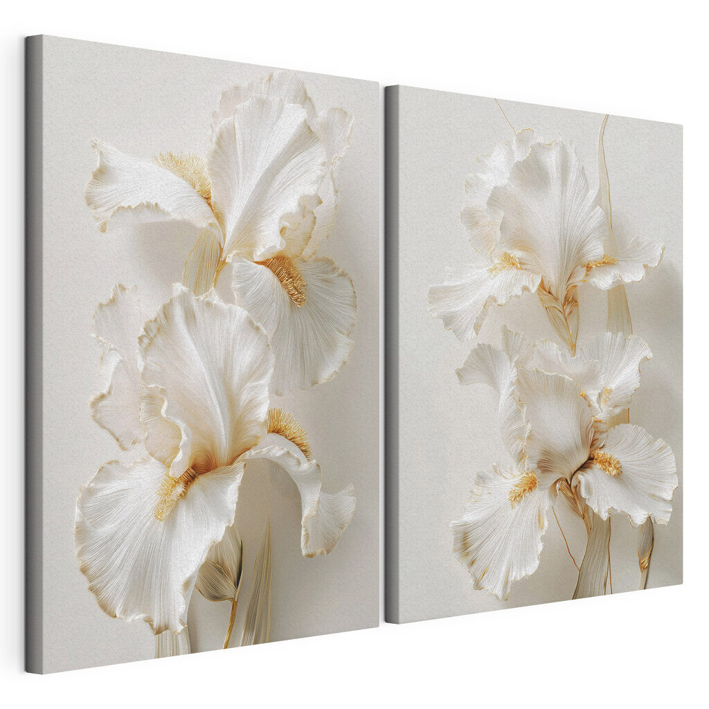 Collage of white flowers Collage of white flowers