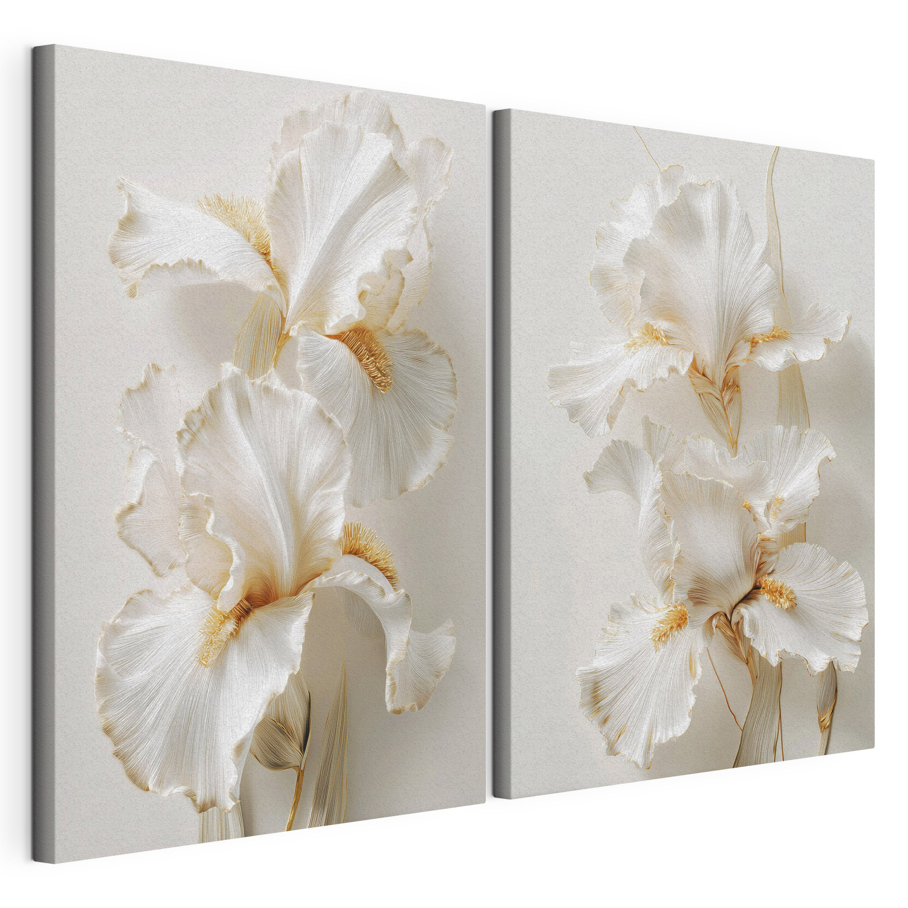 Collage of white flowers Collage of white flowers