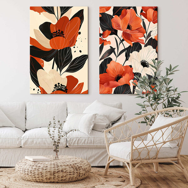Vibrant blooms in contrasting shades Vibrant blooms in contrasting shades