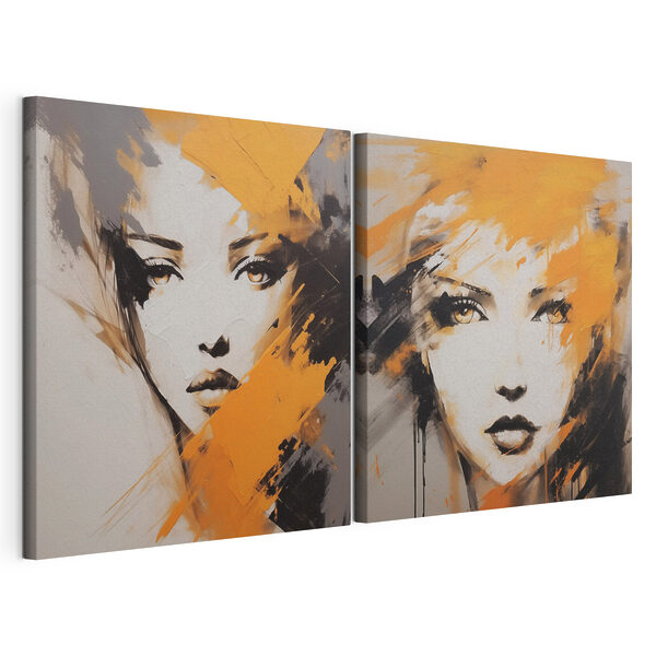Tablou modular pe pânză Tablou reprezentând chipul unei femei (SKU: m01197) Tablou modular pe pânză Tablou modular pe pânză Tablou reprezentând chipul unei femei (SKU: m01197)