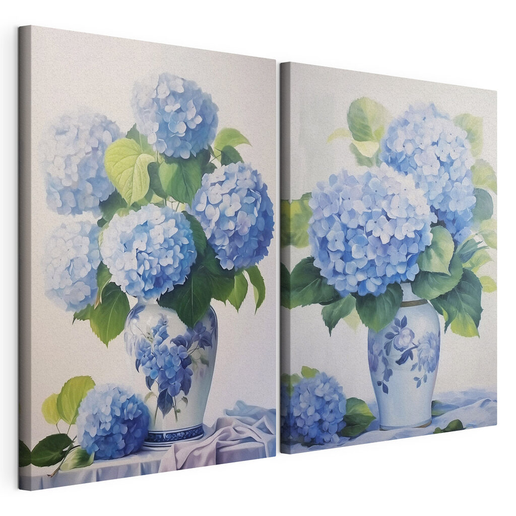 Painting of flowers in a vase Painting of flowers in a vase