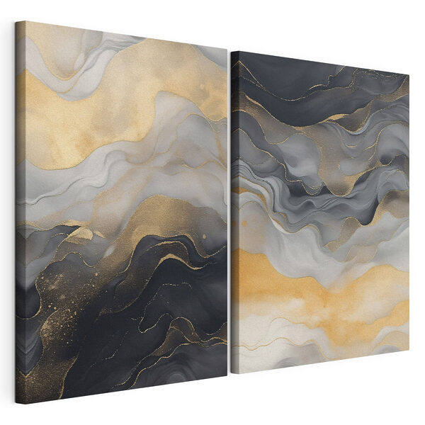Tablou modular pe pânză Nuanțe sculptate, de o eleganță fluidă (SKU: m01254) Tablou modular pe pânză Tablou modular pe pânză Nuanțe sculptate, de o eleganță fluidă (SKU: m01254)