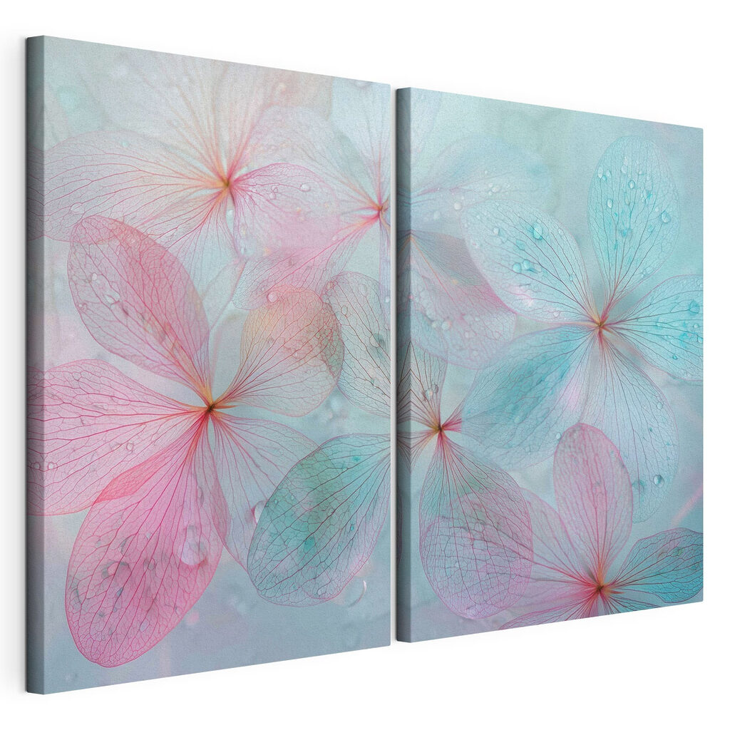 Delicate petals with refreshing droplets Delicate petals with refreshing droplets