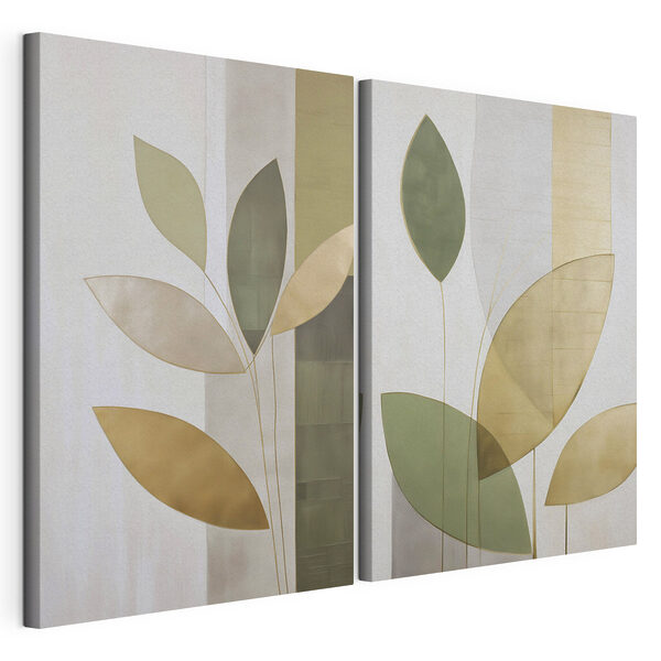 Tablou modular pe pânză Colaj realizat dintr-un tablou cu frunze (SKU: m01291) Tablou modular pe pânză Tablou modular pe pânză Colaj realizat dintr-un tablou cu frunze (SKU: m01291)